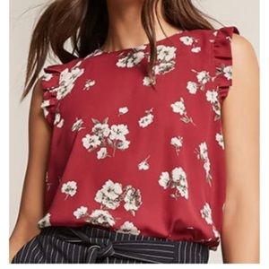 Floral Sleeveless Blouse